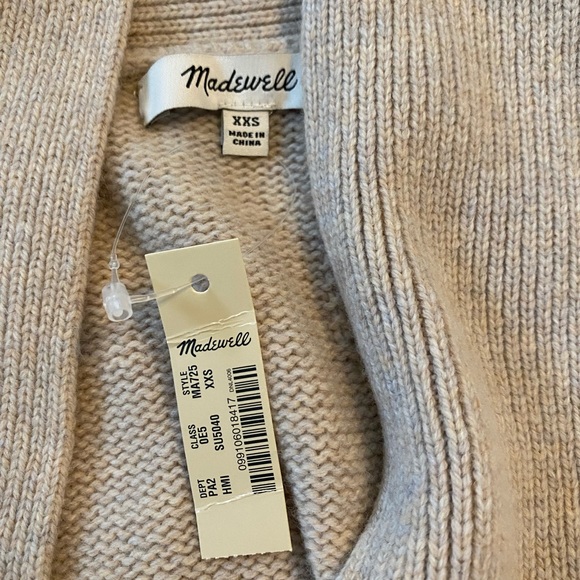 NWT Madewell Wrap Cardigan Sweater XXS - Picture 5 of 6